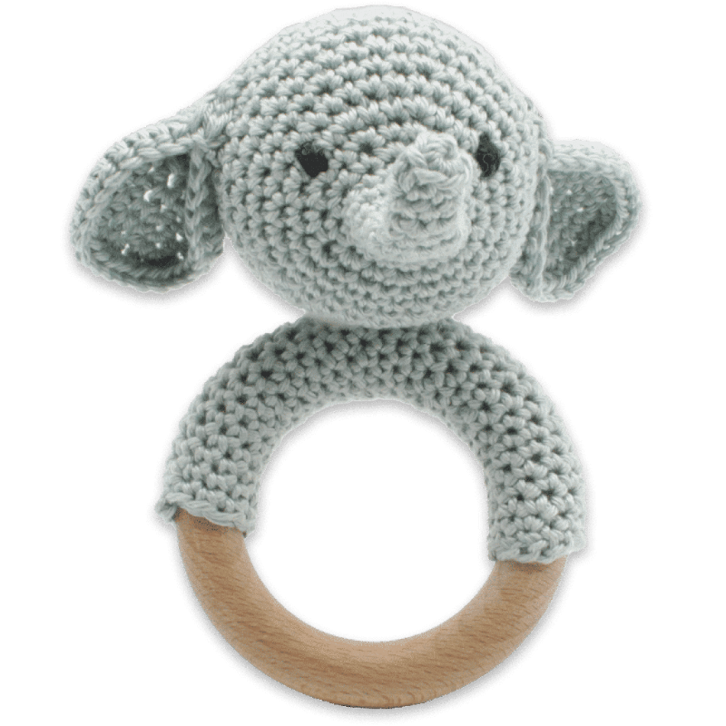 Rattle Elephant Crochet Kit