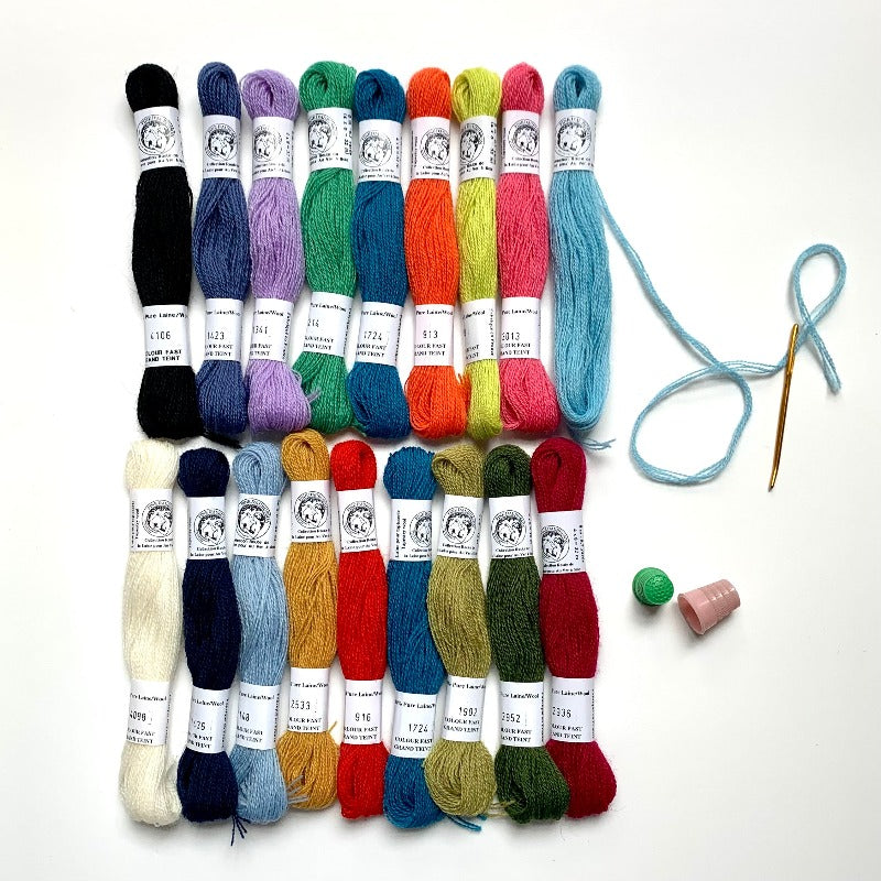 Au Ver a Soie for Loop Wool Embroidery Threads