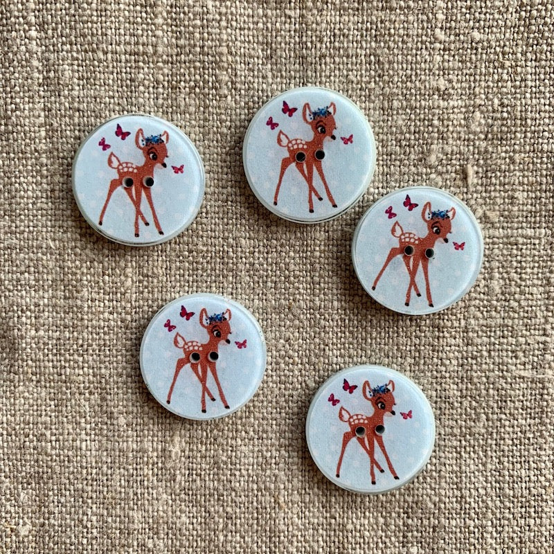 Retro Bambi Lilli buttons