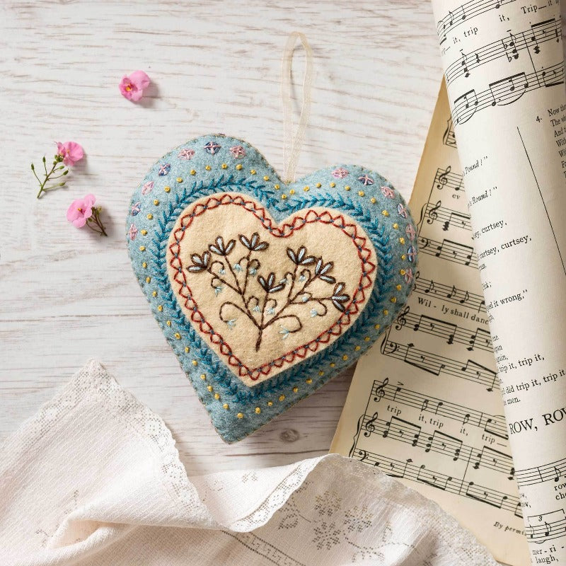 Corinne Lapierre - Felt Embroidered Heart Kit