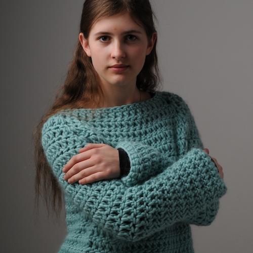 Mrs Moon Crochet Treble Jumper Pattern