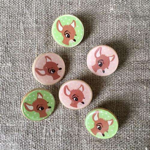 Retro Bambi buttons