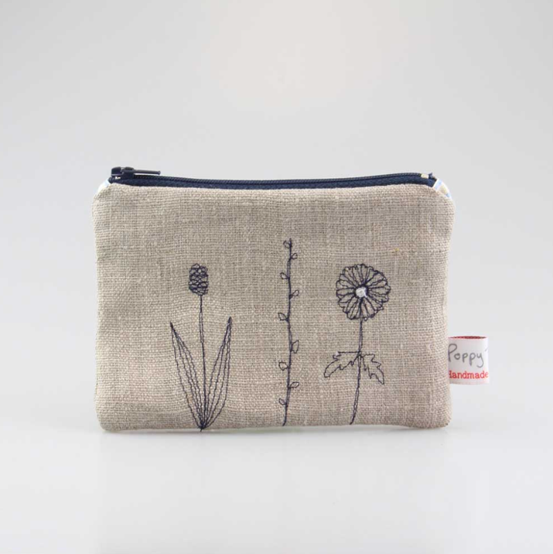 Embroidered Haberdashery Pouch