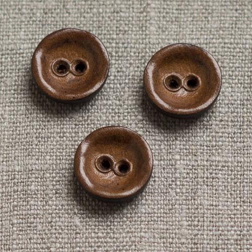 Small Vintage Leather Button