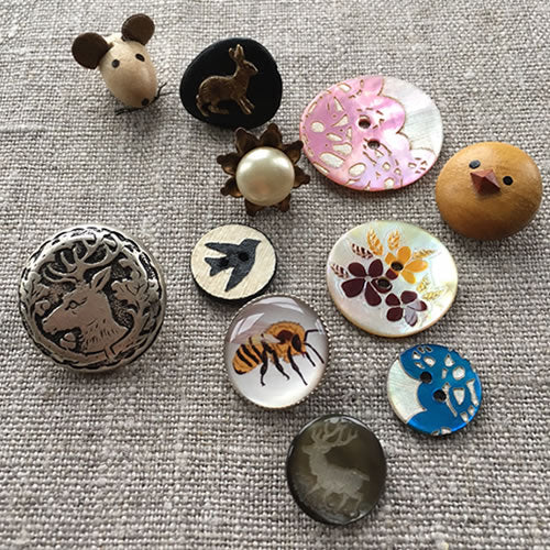Custom Wooden Buttons Made With Love Set of 10 Buttons Choose Your Size 