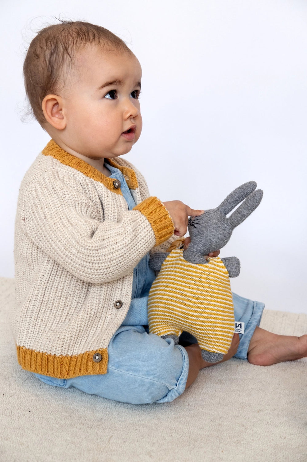 Full of Beans Soft Toy: Rabbit Yellow