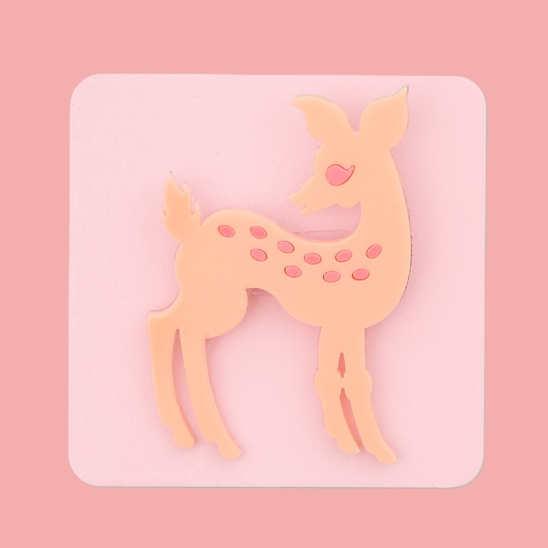 Acorn & Will Retro Deer Brooch