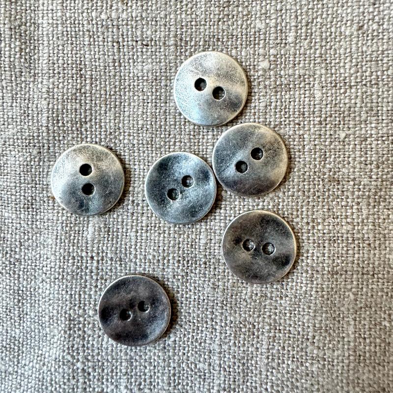 2 Hole Flat Metal Button