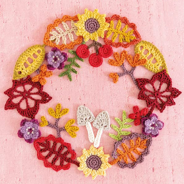 Crochet Collage Garden: Botanical patterns for crochet collage and appliqué