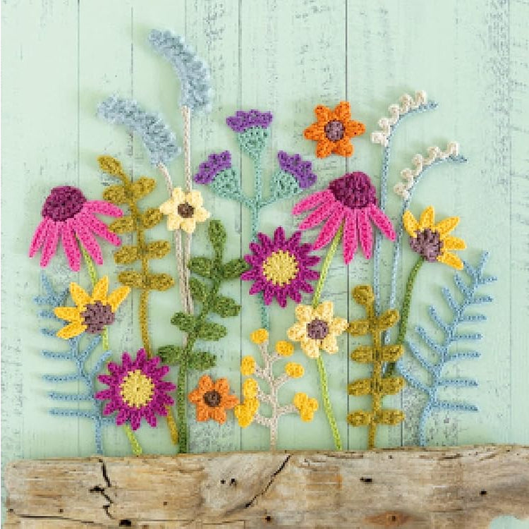 Crochet Collage Garden: Botanical patterns for crochet collage and appliqué