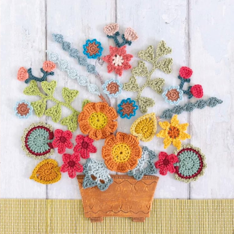Crochet Collage Garden: Botanical patterns for crochet collage and appliqué