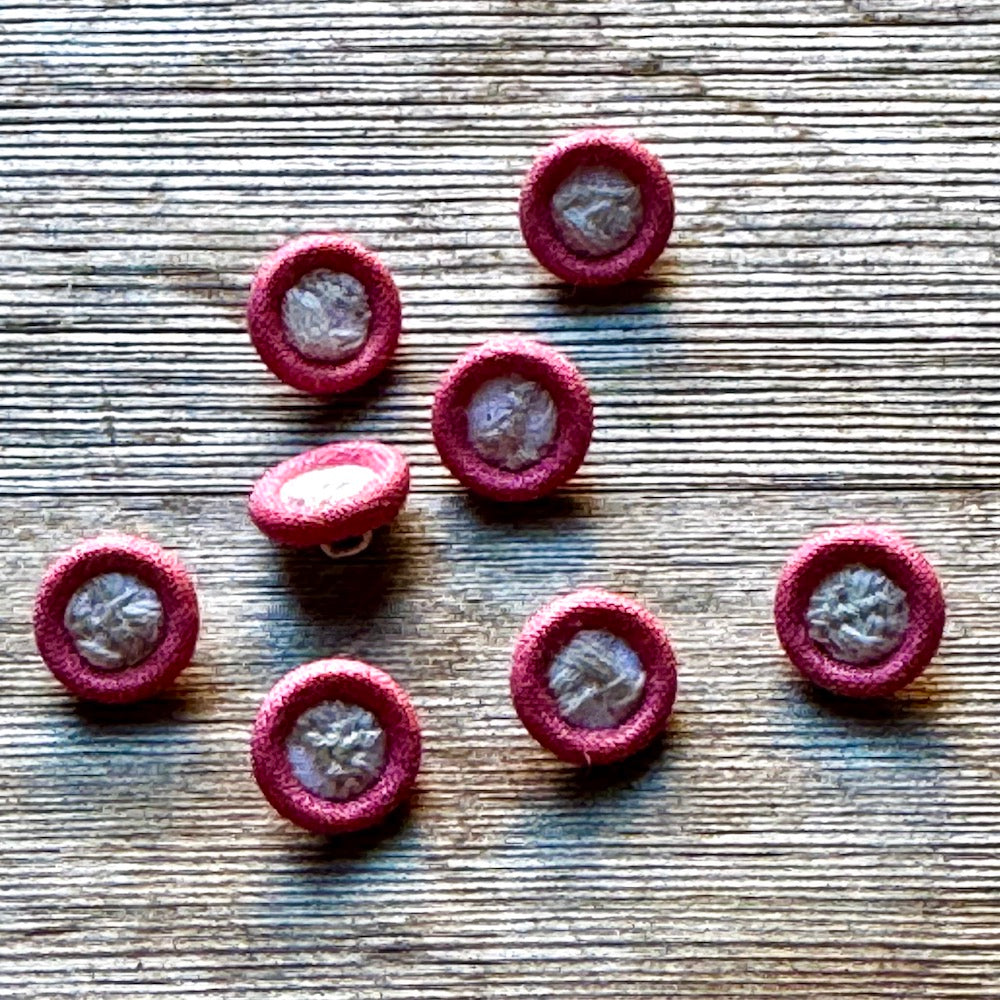 Minä Perhonen Fabric Buttons (10-14mm)