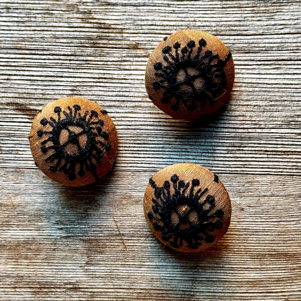 Minä Perhonen Fabric Buttons (25-30mm)