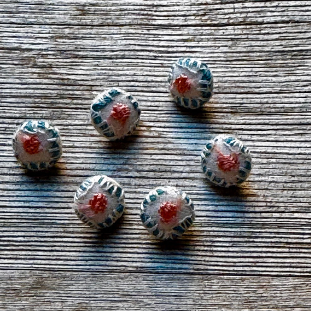 Minä Perhonen Fabric Buttons (10-14mm)