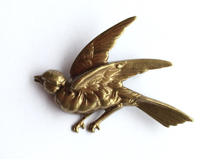 Bronze Bird Brooch