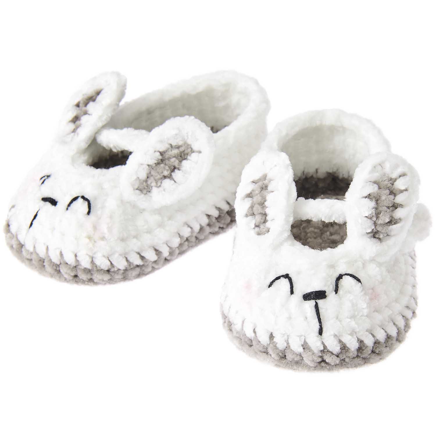 Ricorumi Baby Booties Crochet Kit - Bunny