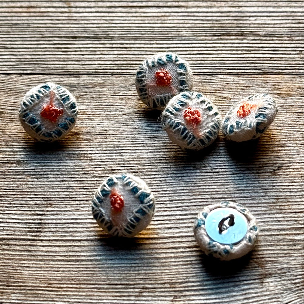 Minä Perhonen Fabric Buttons (10-14mm)