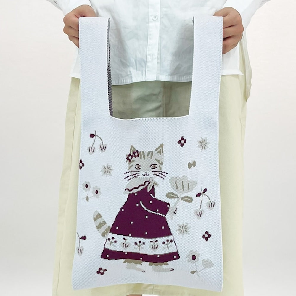 Aiko Fukawa -  Knit Cherry Kitty Bag