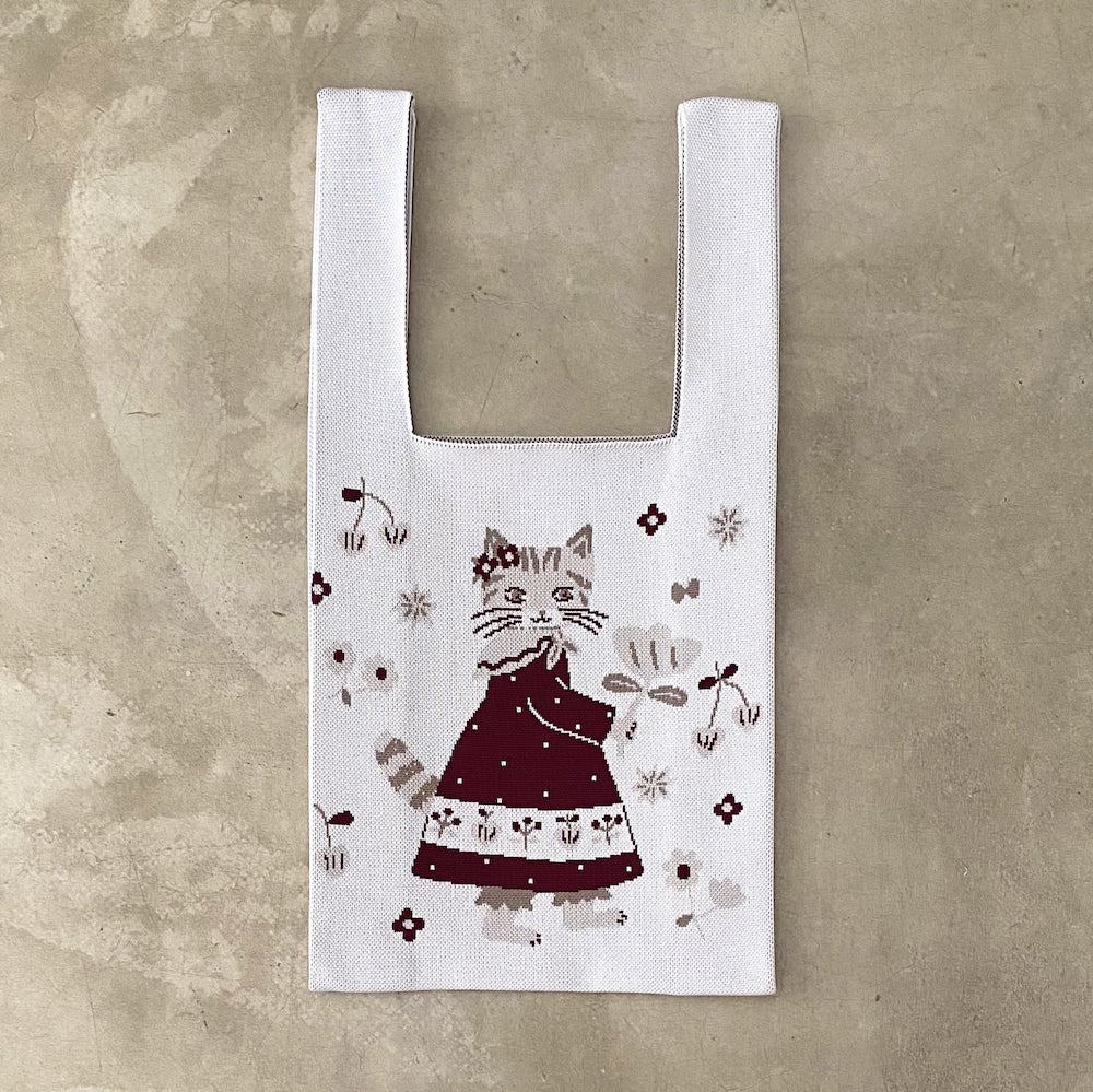Aiko Fukawa -  Knit Cherry Kitty Bag