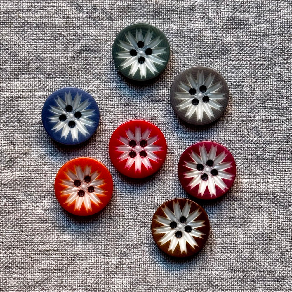 Corozo Flower Button