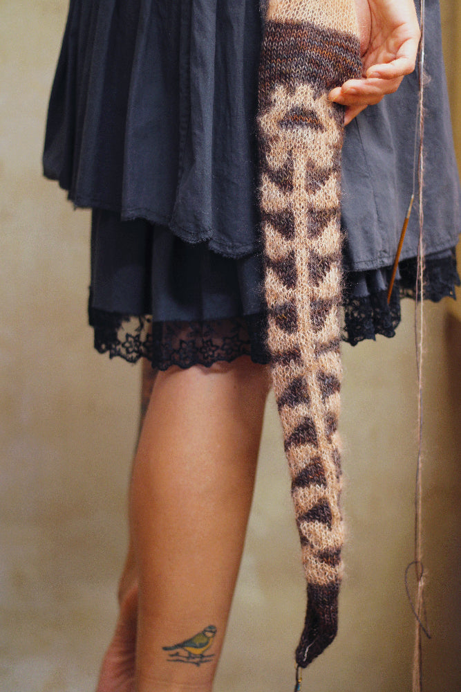 Yama Yarn - Two of Daisies Lil' Scarflette Kit