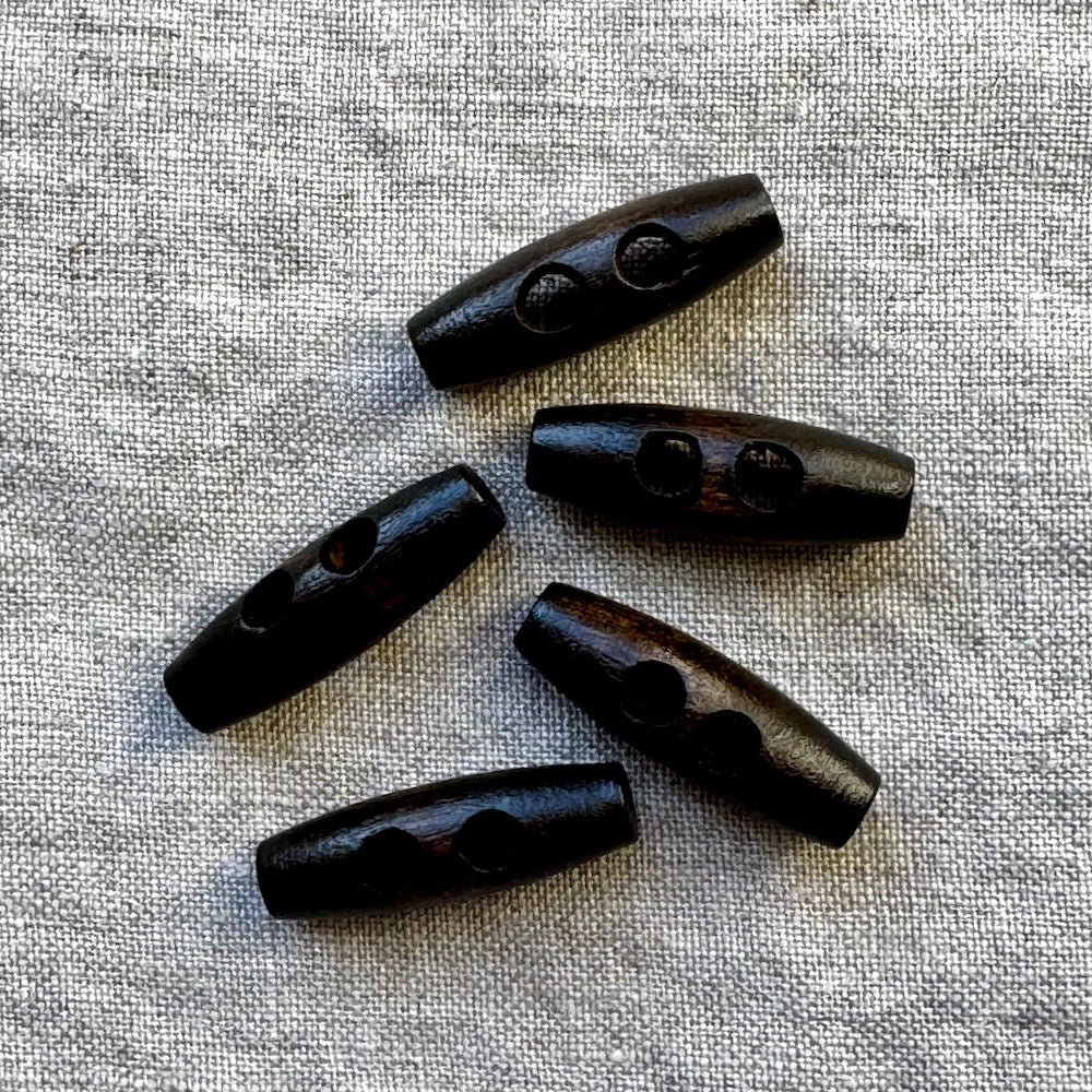 Dark Brown Toggle Button 30mm
