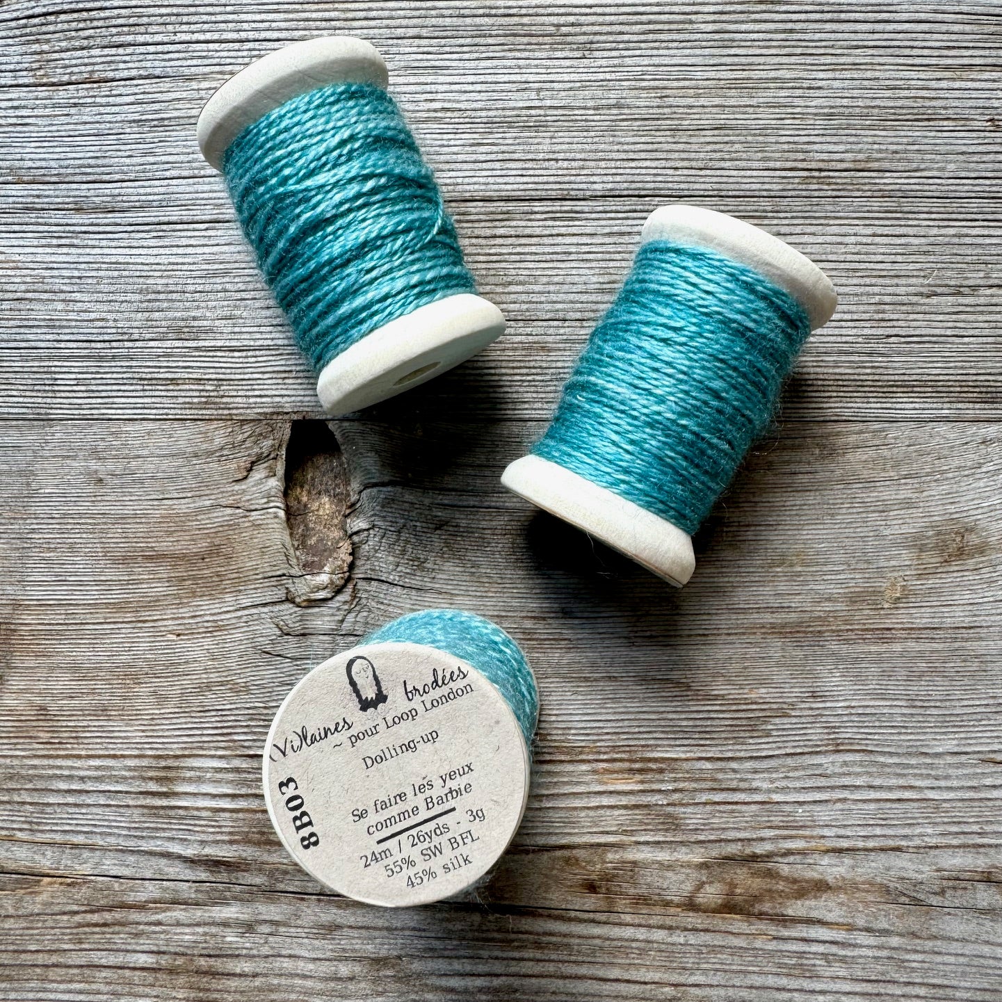 (Vi)laines -  Wool + Silk Embroidery Thread Spools