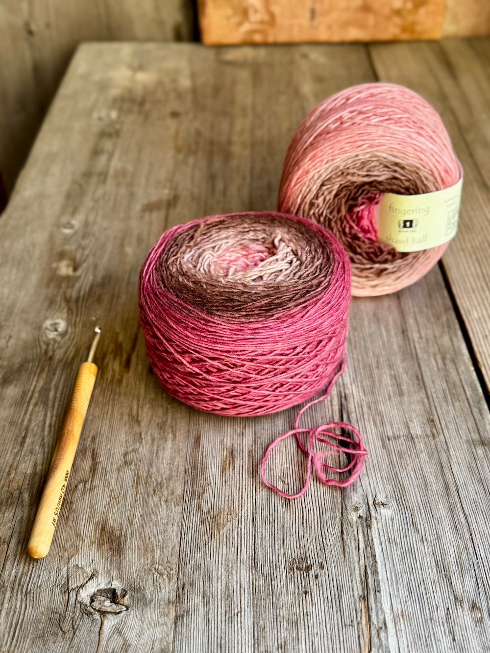 Dreaming of Kansas Shawl + Freia Merino Shawl Ball Bundle