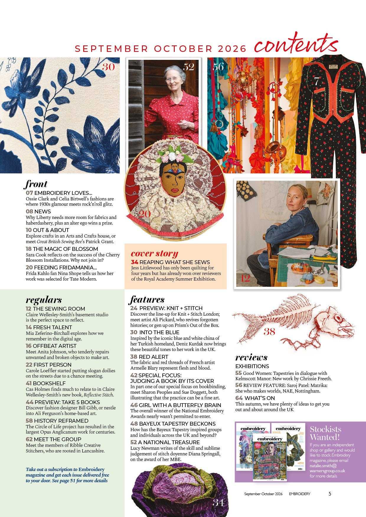 Embroidery Magazine -  September/ October 2026