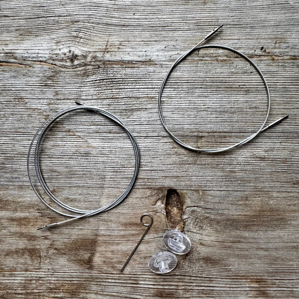 LYKKE Braided Steel Cords for 13cm (5") Flight Interchangeable Needles