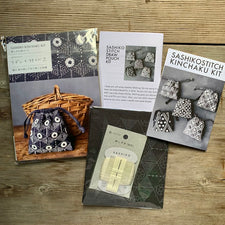 Nami Horikawa - Sashiko Drawstring Bag Kit — Loop Knitting