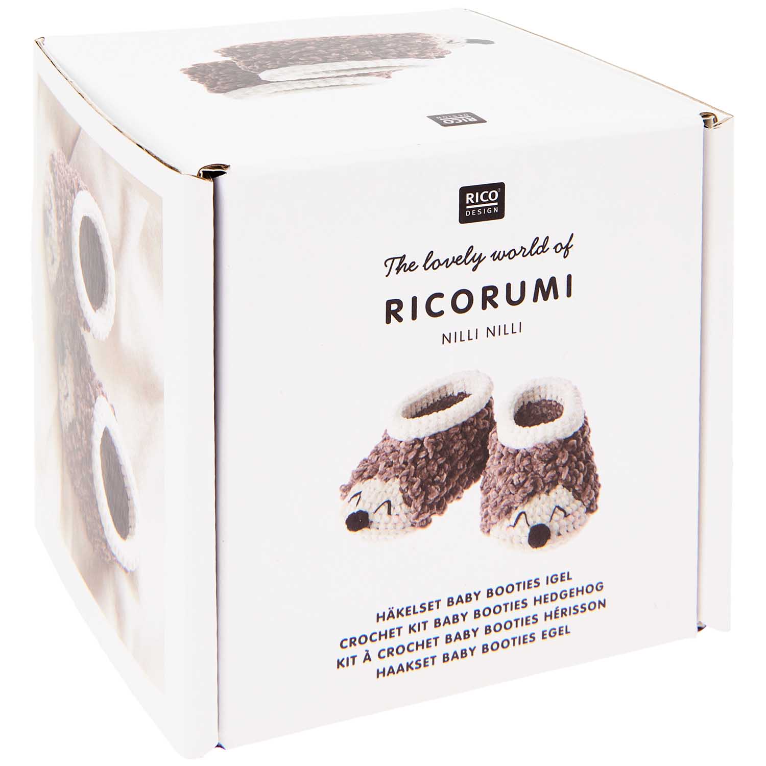 Ricorumi Baby Booties Crochet Kit - Hedgehog