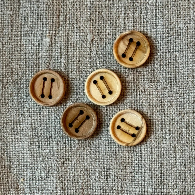 Stitch Wood Button