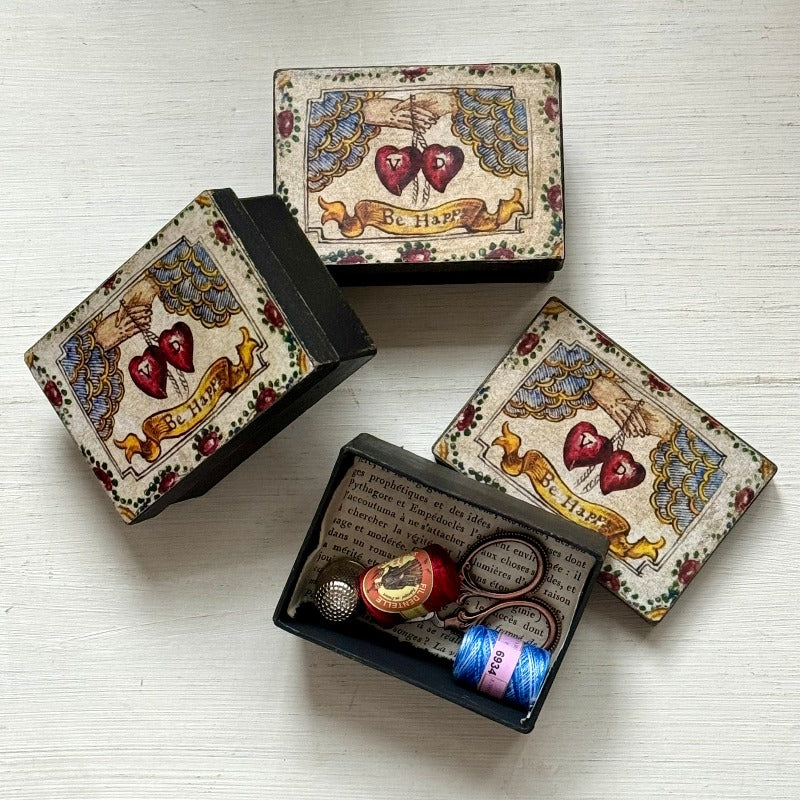 Be Happy Papier Mâché Box — Loop Knitting