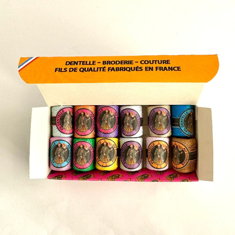 Sajou - Caudry Cocoons Lace Thread Box (No. 2  Pastel Tones)