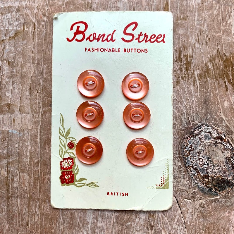 Vintage Peach Buttons