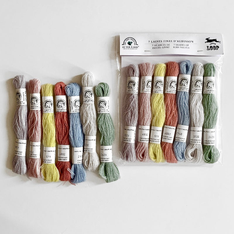 Au Ver a Soie for Loop Wool Embroidery Sets