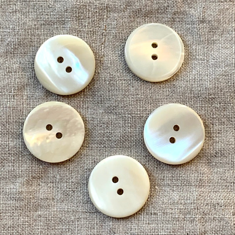 Pearl Loop Button Mother of Pearl Shell Button — Loop Knitting
