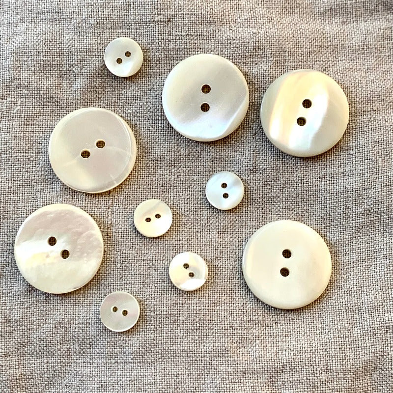 Mother of Pearl Shell Button — Loop Knitting