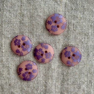 11mm Brown Shirt Style 4 Hole Button - Totally Buttons