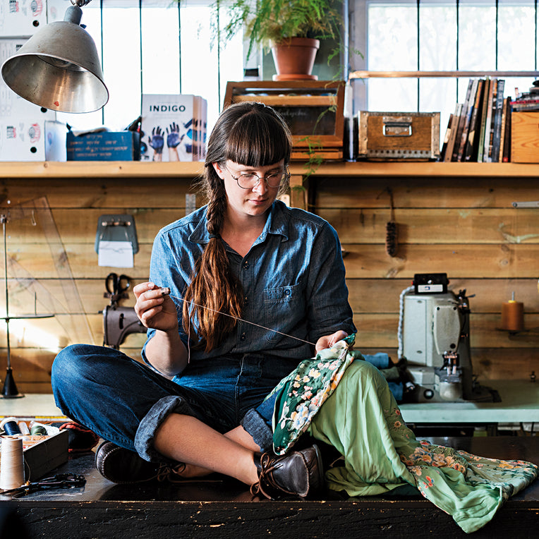 Mending with Sashiko