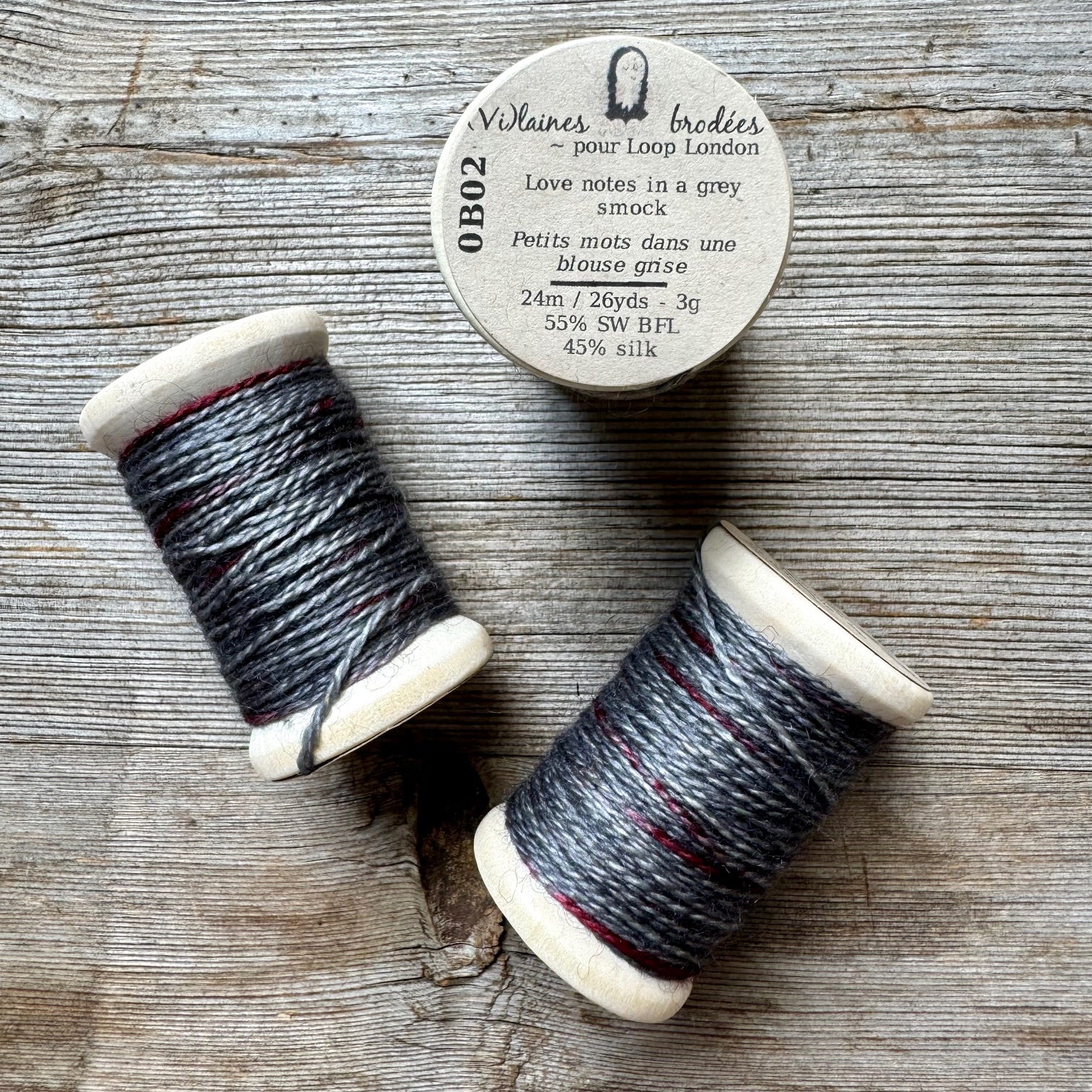 (Vi)laines -  Wool + Silk Embroidery Thread Spools