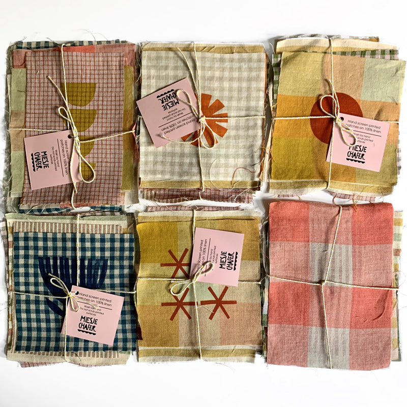 Miesje Chafer Hand-Printed Fabric Swatch Sets