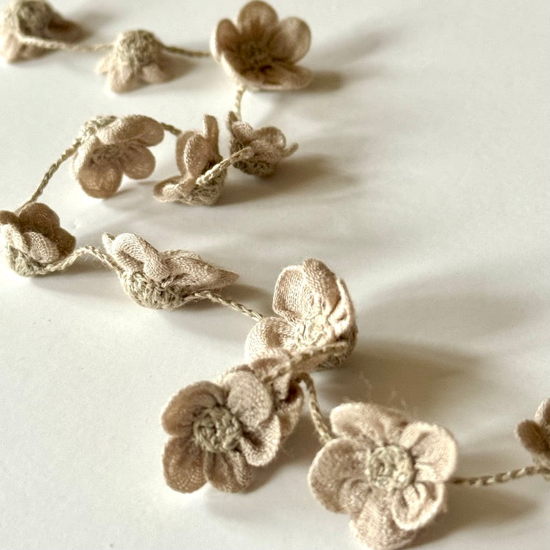 Sophie Digard- Flower Linen Necklace