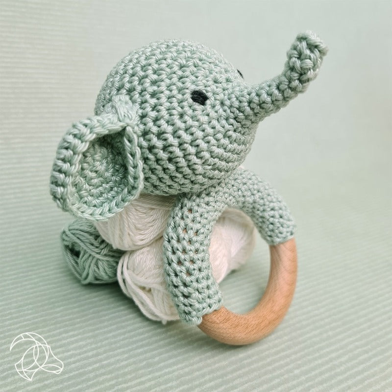 Rattle Elephant Crochet Kit