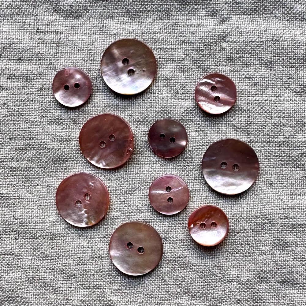 Coloured Shell Button