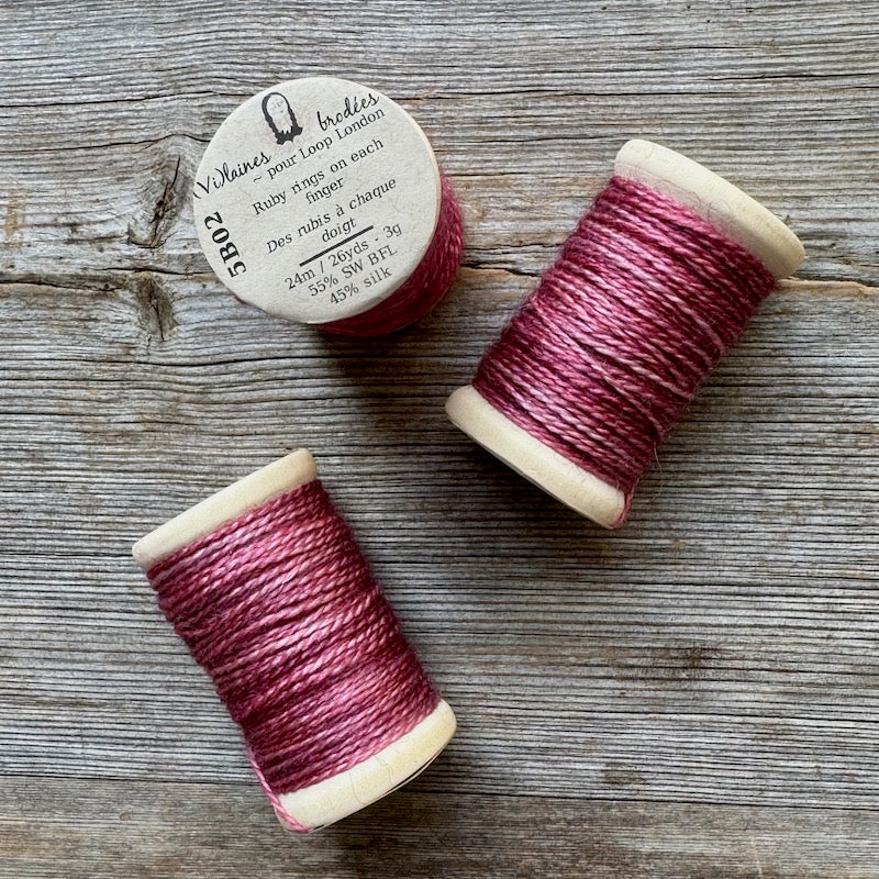 (Vi)laines -  Wool + Silk Embroidery Thread Spools