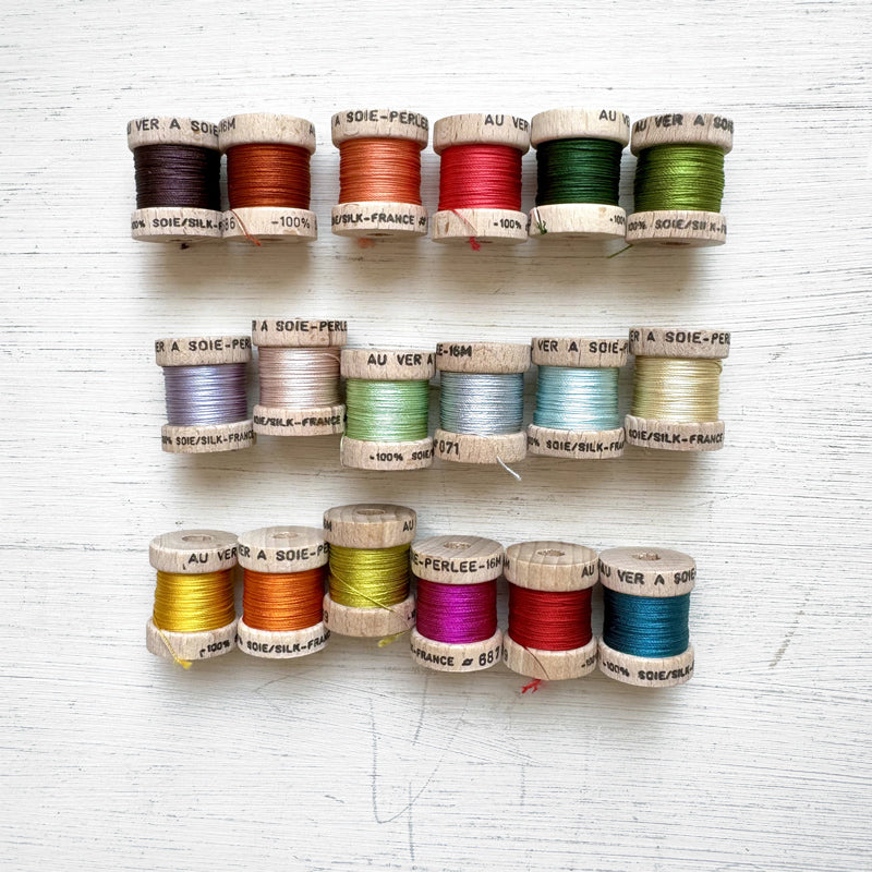 Au Ver a Soie Perlée Silk Bobbin Sets — Loop Knitting