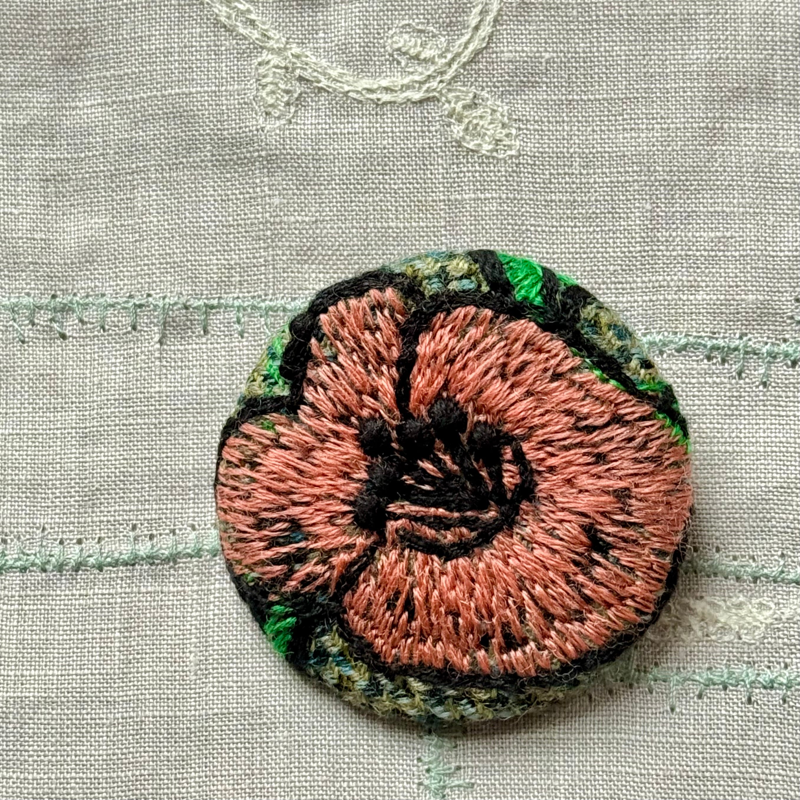 Minä Perhonen Circle Brooch (Small)