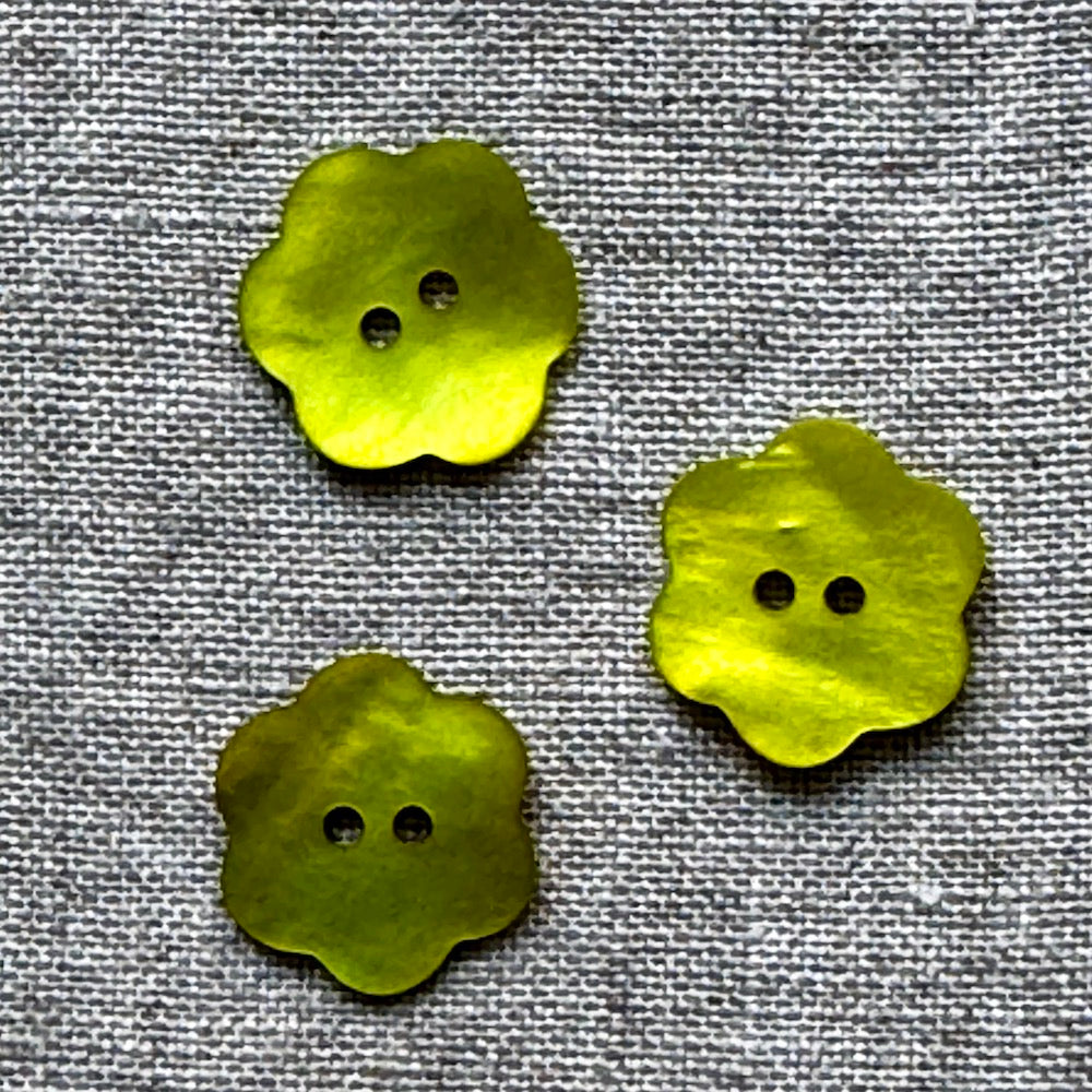 Baby Flower Shell Button